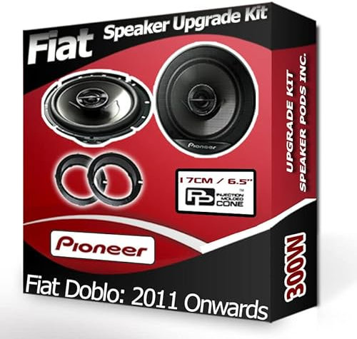 Doblo Speaker upgrade Front Door Pioneer car speakers 5.25 13cm + Pods 250W