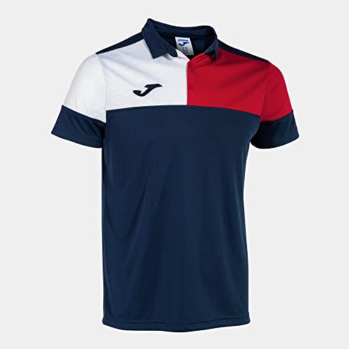 Joma Herren Kurzarm-Poloshirt Baumwolle Mann Crew V Tshirt (1er Pack)