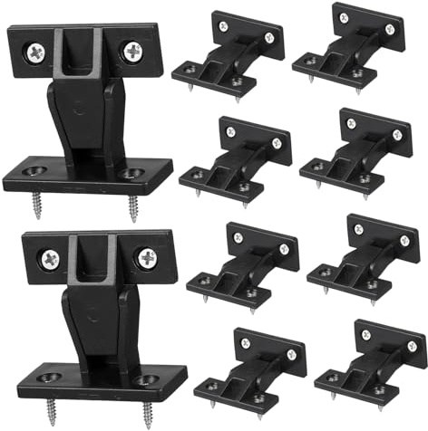 VILLCASE Kit De 10 Raccords À Emboîtement Pour Meubles Connecteurs Invisibles Panneau D'Armoire Fixation Meuble Suspendu Installation Facile Et Solide