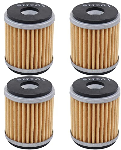 HouYeen 4 pezzi filtro olio per Yamaha WR125 X WR125R MT125 WR250 WR450 YZ450 YZF-R125 moto