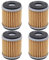 HouYeen 4 pezzi filtro olio per Yamaha WR125 X WR125R MT125 WR250 WR450 YZ450 YZF-R125 moto
