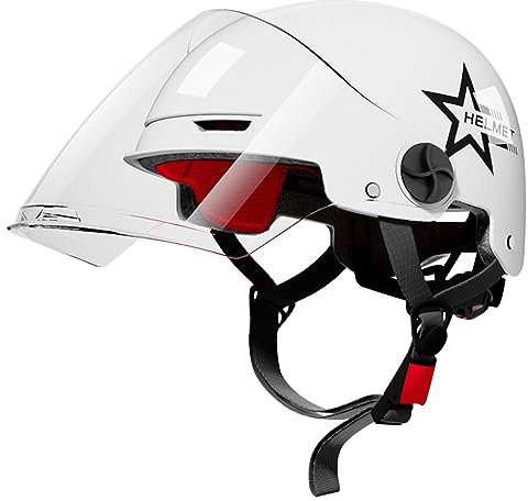 ACMEDE Helmet Casco Ciclismo con Occhiali Rimovibili Visiera Casco Bici Regolabile Uomo Donne Casco MTB Mountainbike Sicurezza Protezione Robusto Casco Bicicletta Ciclismo per Uomini e Donne