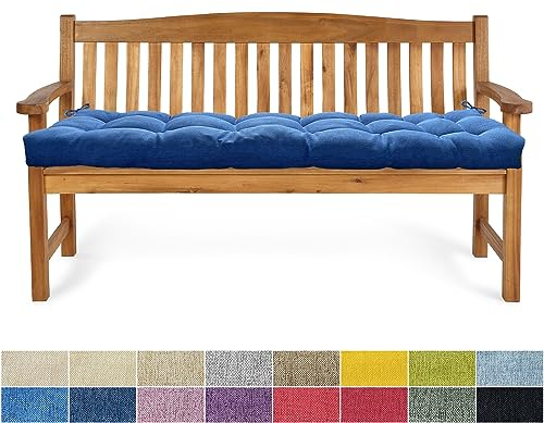 PHUSTJKL Bankauflage Bankkissen 30X30X6CM Sitzkissen für Bank rutschfeste Bankpolster Gartenbankkissen Rückenkissen Schaukel Stuhlkissen für Outdoor/Indoor Gartenmöbel Terrasse-Blau