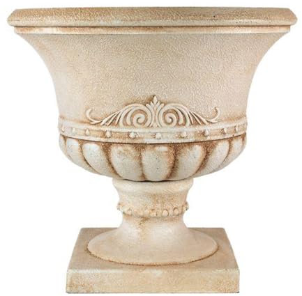 YouGarden, Short Urn Planter, In A Sandstone Colour, 41cm Planter