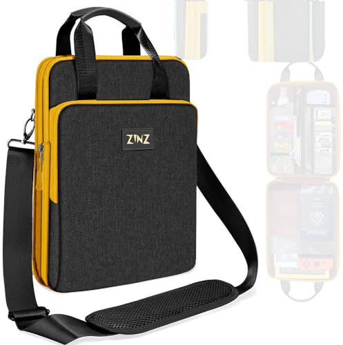 ZINZ Slim & Expandable Case 12.9 13 inch Travel Laptop Shoulder Bag for MacBook Air 13 M3/M2/M1, MacBook Pro 13 M2/M1, iPad Pro 12.9/13/11, iPad Air 13,B01K04