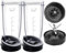 Paquete de 2 vasos Ninja de repuesto de 680.4 g y 7 aletas para licuadora, piezas de repuesto para Ninja BL450_30 BL480_30 BL490_30 BL640 BN401 BN751 BN801 CL405CO CT680 NN100A NN101 NN102 BL2012