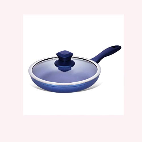 MYVVKIA Blaue Bratpfanne - Antihaft-Pfanne, mit Hle, Aluminium-Kochgeschirr mit lebensmittelechter Diamant-Technologie-Beschichtung, 24 cm