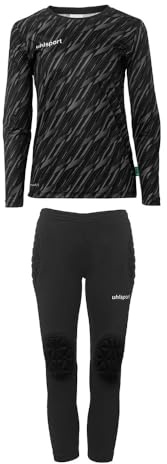 Uhlsport Jungen Progressive Torwart Set Junior Trikot, Schwarz, 152 EU