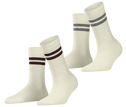 ESPRIT Women's Tennis Stripe 2-Pack calcetines algodón transpirable