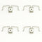 BY3 - Ganci per Tende SENZA FORARE Infisso Finestre Per TUTTI GLI INFISSI Ganci per Tende a pacchetto Binari a Pacchetto NO FORO Aggancio per Barre con Strappo SENZA BUCHI (Ragno per tende - 4pz)