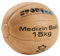 Medizinball aus Leder, ø 22 cm, 1,5 kg