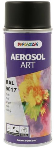 Dupli-Color 741555 AEROSOL ART RAL 9017 verkehrsschwarz matt 400 ml