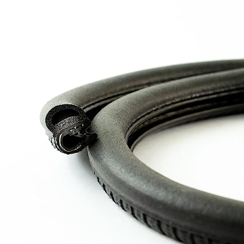 EUTRAS [5 m] Türdichtung KSD2051 Dichtungsprofil 1,0-2,0 mm – hält ohne Kleber – Gummidichtung für Autotür, Kofferraum und Heckklappe – deutsche Industriequalität Made in EU