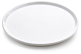 Lékué PLA00009B01M024 Assiette en Céramique pour Tarte Tatin Céramique Blanc 24 x 24 x 2 cm
