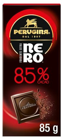 Perugina Nero Fondente Extra 85% Tavoletta di Cioccolato Fondente con 85% di Cacao 85 g