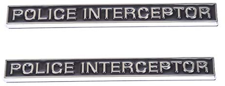 2 x Polizei-Embleme, 3D-Emblem, Kofferraum-Aufkleber, Ersatz für Explorer Autozubehör
