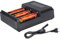 TrustFire TR-018 AAA AA Akku Ladegerät Akkuladegerät intelligent - 3 Slots für IMR 3,7V Lithium Akkus und 1,2V NI-MH AA AAA Batterie, AC 100-240V / 5,5 mm DC 12V Ausgang (Batterie Nicht enthalten)