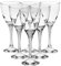 Queensway Home & Dining 6pc Twist Stem White Red Wine Decorative Glasses Set Cups Dinner Party Goblets