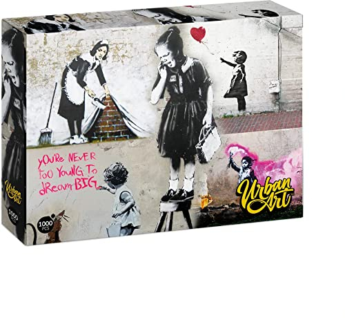 University Games U08572 Banksy Girl On A Stool Urban Art Puzzle
