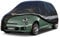 Holthly Bâche Voiture Extérieur à 10 Couches, Housse Protection Voiture 100% Étanche Anti UV Soleil Anti Rayure, Bâche pour Citadine Fiat 500, Renault Twingo, Peugeot 108, etc. C1 Noir