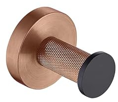 Toilettenpapierhalter Edelstahl 4-teilig, Roségold, Schwarz, Wandmontage, Einzelstange, Handtuchhalter, Handtuchstange, Badetuch, Kleiderhaken, Toilettenpapierhalter (Color : 1 PCS-01)