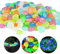 Lot de 300 galets lumineux multicolores fluorescents pour aquarium, jardin, chambre d'enfant, décoration, pot de plantes