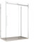 Dreiseitige Duschabtrennung mit transparenter Schiebetür H195 cm, 8 mm Antikalk-Euklid - 70x120x70