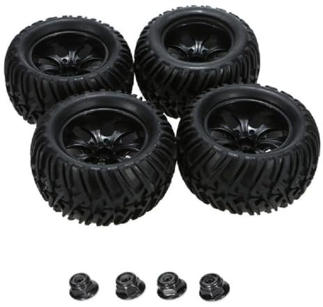 KieTeiiK 4PCS 2 7'' R/C Rad Für Felgengummi Beadlock Radreifen All Terrain Kompatibel Hoher Grip Für 1:10 Ferngesteuerte Felgen 1/10 Aluminium Felgen Und Reifen 1 9 Felgen Und Reifen 1/10