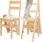 bimiti Klappbar Tritthocker Klappbarer Holz Faltstuhl Trittstuhl Hocker Ausstellungsständer Trittstuhl Faltbarer Multifunktionale Blumenständer und Faltbare Schemel für Küche, Wohnzimmer, Bibliothek