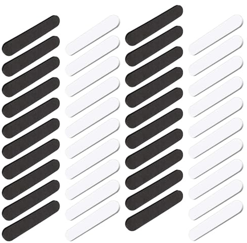 TRKETK 40 Stück Hutgrößenreduzierer, Selbstklebende Huteinsätze Eva Schaum Hutgrößenband Schwarz und Weiß Hut Verkleinerung Kappenschweißband 11 x 2 cm Filzkappengrößenreduzierungsband