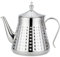 SANQIAHOME Théière en acier inoxydable 1200ml avec infuseur amovible,Théière vintage,argent