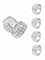 Silberne Diamant-Serviettenringe, Set mit 12 silbernen Serviettenringen, glitzernde Strasssteine, Tischdekoration, für Hochzeit, Geburtstag, Weihnachten, Abendessen, Party, Tischdekoration
