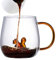 -Tier-Kaffeetasse, süßes Eichhörnchen innen, Borosilikatglas, hitzebeständig, Glasbecher mit Griff, 380 ml, klare Glas-Kaffeetasse, Neuheit -Tier-Trinkbecher für Kaffee, Tee, Milch, Whisky
