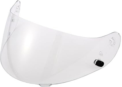 Partuto Motorradhelm-Visier-Schild - Motorrad 3-Snap Helm-Visier-Ersatz - für HJC CL-16 Harz Klar -1 Stück