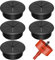 Mardatt 6Pcs 2-3/8 Inch(60mm) Desk Grommet with Hole Saw Kit, Desk Hole Grommet Desk Cable Grommet Desk Cable Hole Covers with Hole Saw for Home and Office Table Cable