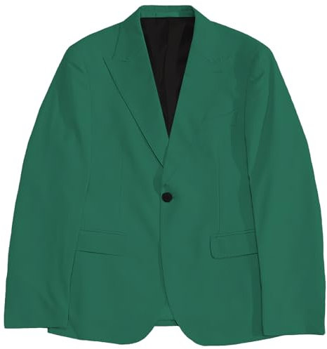 Blazer sportif pour homme - Noir - Veste blazer légère à manches longues - Veste de costume - Couleur unie - Veste de mi-saison - Pour le travail, le bureau - Blazer d'extérieur - M-5XL, vert, 5XL