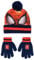 Spider-Man Bommelmütze und Handschuh Set, Spiderman-Motiv, Wintermütze Beanie Onesize (52-54 cm), Spidey Mütze, kuschelig warm, Marvel Avengers (Rot, 52-54)