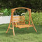 ShGaxin Schaukelgestell Bugholz Massiv mit Teak-Finish, Hollywoodschaukel Balkon, Schaukel, Gartenschaukel, Verandaschaukeln, Gartenschaukelstuhl, Schaukelbank Outdoor