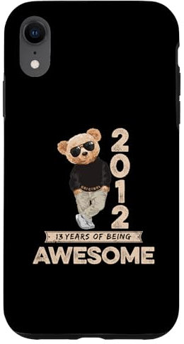 iPhone XR 13th Birthday Boys Girls 2012 Original Awesome Teddy Bear Case