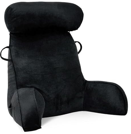 Mingfuxin Almohadas de lectura para sofá de cama, almohadas de respaldo de cama con almohada de apoyo para el cuello, brazo y espalda, cojín de lectura de espalda para adultos con rollo de cuello