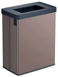 Curver Keter Verto Mülleimer zur Mülltrennung, Doppelfach, elegantes Design, recycelbar, ideal für Badezimmer, Wohnzimmer oder Büro, Fassungsvermögen 54 Liter, Perlrosa