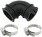 WD24X33918 Pompe de circulation pour vider le tuyau coudé du lave-vaisselle avec colliers de serrage pour lave-vaisselle GE