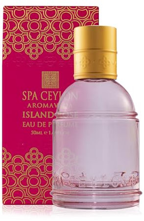 Spa Ceylon Island Rose Eau de Perfume | Luxury Perfume Spray for Women | Floral and Fruit Feminine Fragrance | Tuberose and Jasmine Scented | Vegan | 50ml