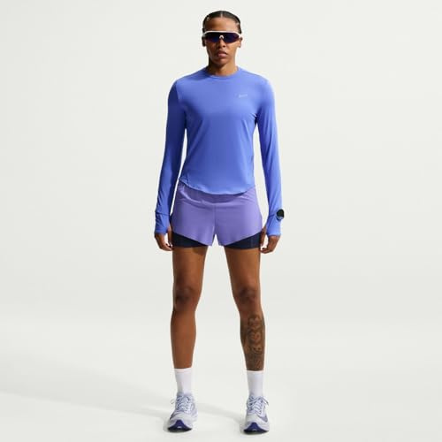 Nike Damen W Nk Swift Df Uv Ls CRW T-Shirt (1er Pack)