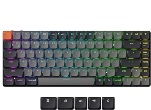 Keychron K3 QMK Ultra-Slim Mechanical Keyboard Version 3, US ANSI 75% Layout Wireless Custom Keyboard with RGB Backlit, Hot-Swappable for Mac Windows (Brown Switch)