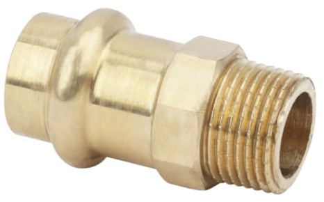 BOUTTÉ – Union mâle à sertir pour tube cuivre, laiton haute qualité, plomberie et chauffage, étanchéité parfaite et montage rapide (Ø16 M.15x21)