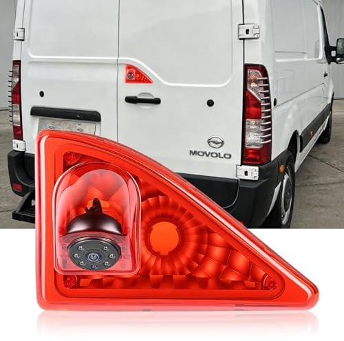 SIXWIN 720P Rückfahrkamera mit Bremsleuchte, Auto Rückfahrkamera für Nissan NV400/Opel Movano/Renault Master,140° Weitwinkel, IP67 wasserdicht, Nachtsicht mit Infrarotlichtern