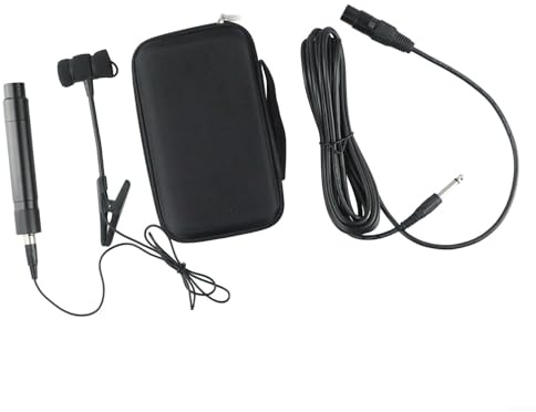 Microfono portatile per sassofono cablato con pickup omnidirezionale, opzioni di connettore a 3 pin e 4 pin, microfono a clip per violino, chitarra, sax (A)