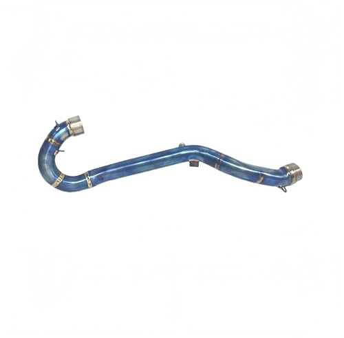 Auspuffschalldämpfer Für Titanlegierungsauspuff für Rohr für 450/500EXC 2012–2016 Motorrad vorne für 50 mm(Blau)