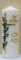 netsells handverzierte Taufkerze ''Zur HL. Taufe'' * Kreuz mit hellblauen Blumen * farbige Wachsauflagen * 6 x 18 cm